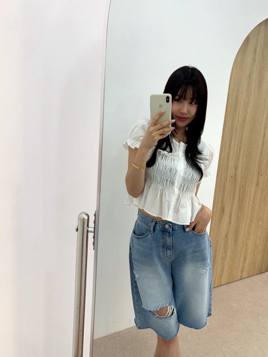 EOMPIT東大門㊣直郵女裝新款真品職業25春夏休閑襯衫蕾絲衫EOMPIT襯衫/蕾絲衫圖色2