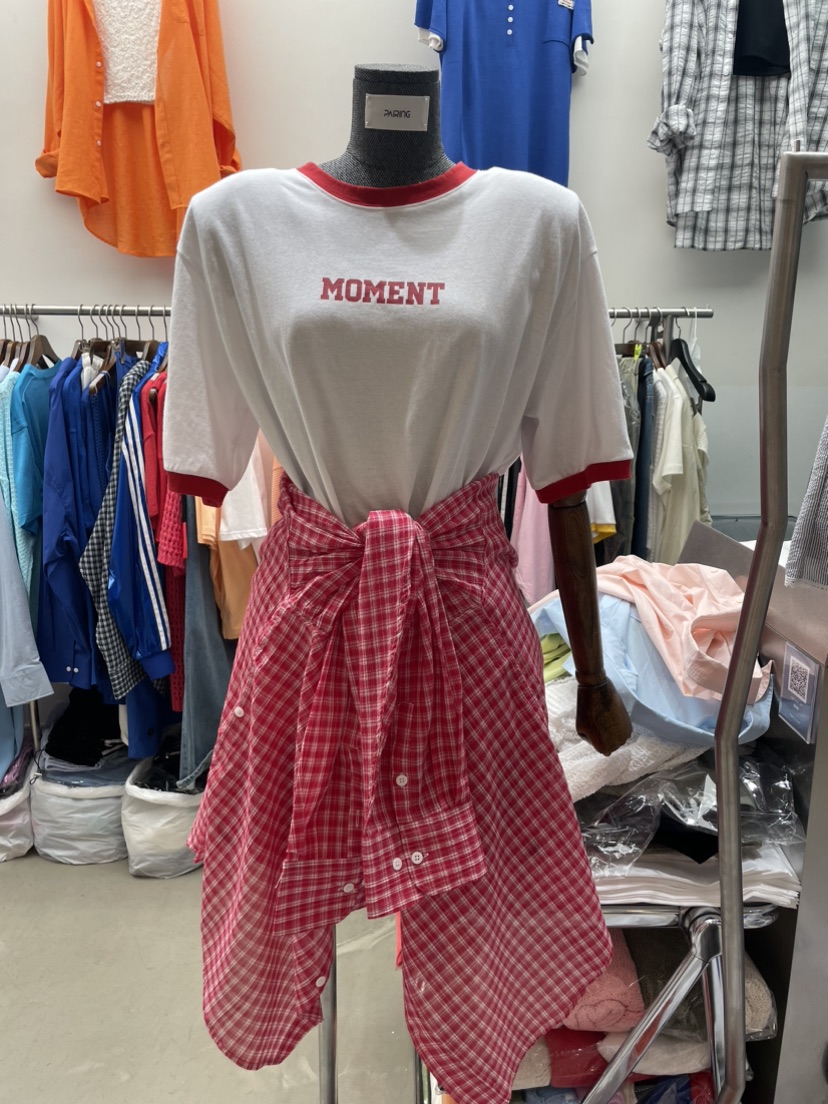 PAIRING東大門㊣代購女裝新品時尚職業人氣推薦襯衫蕾絲衫格紋PAIRING襯衫/蕾絲衫