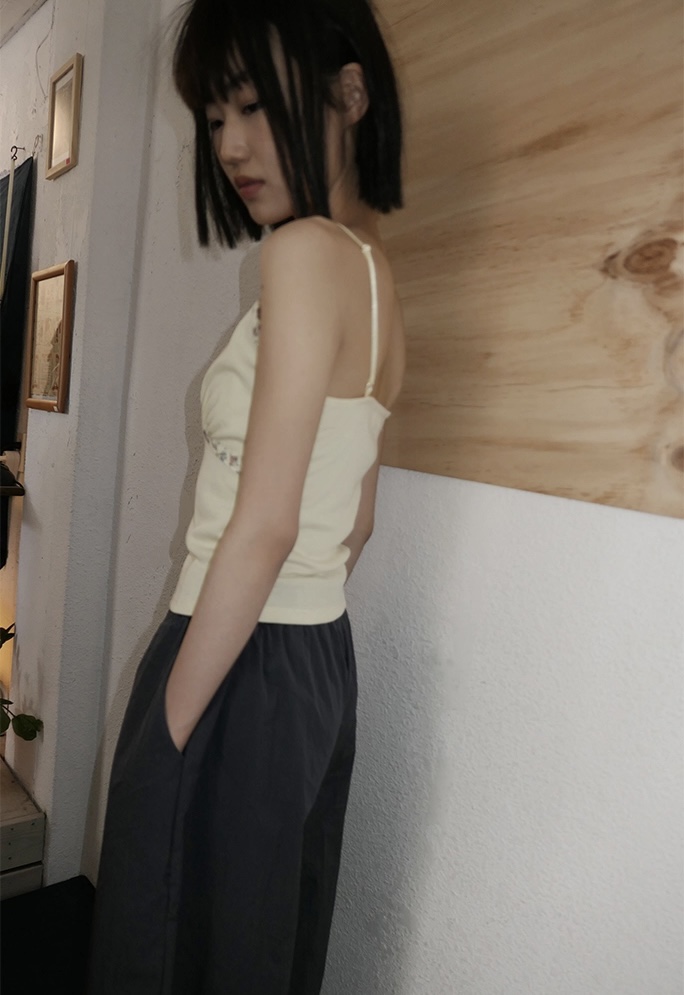 I I韓國代購㊣女士新品時尚休閑真品25春夏職業熱賣吊帶背心ITSSONG吊帶/背心