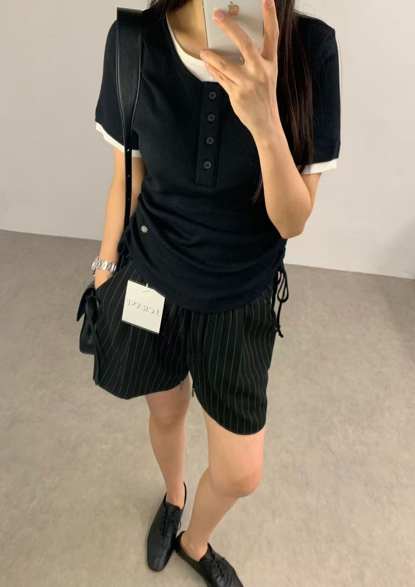 J CRANE-A東大門㊣代購女士新品時尚職業推薦25春夏休閑T恤J CRANET恤