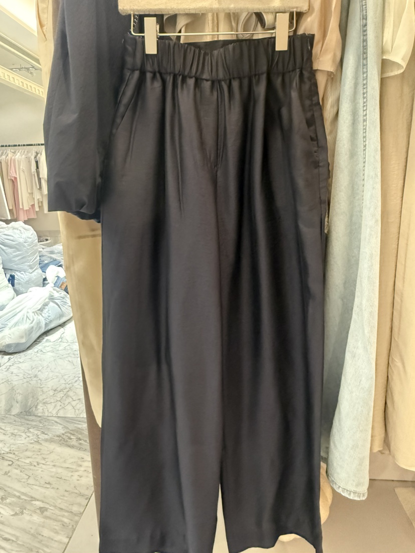 ALATE東大門㊣實拍女士新品25春夏時尚熱賣職業人氣休閑褲透明LEGACY休閑褲圖色2