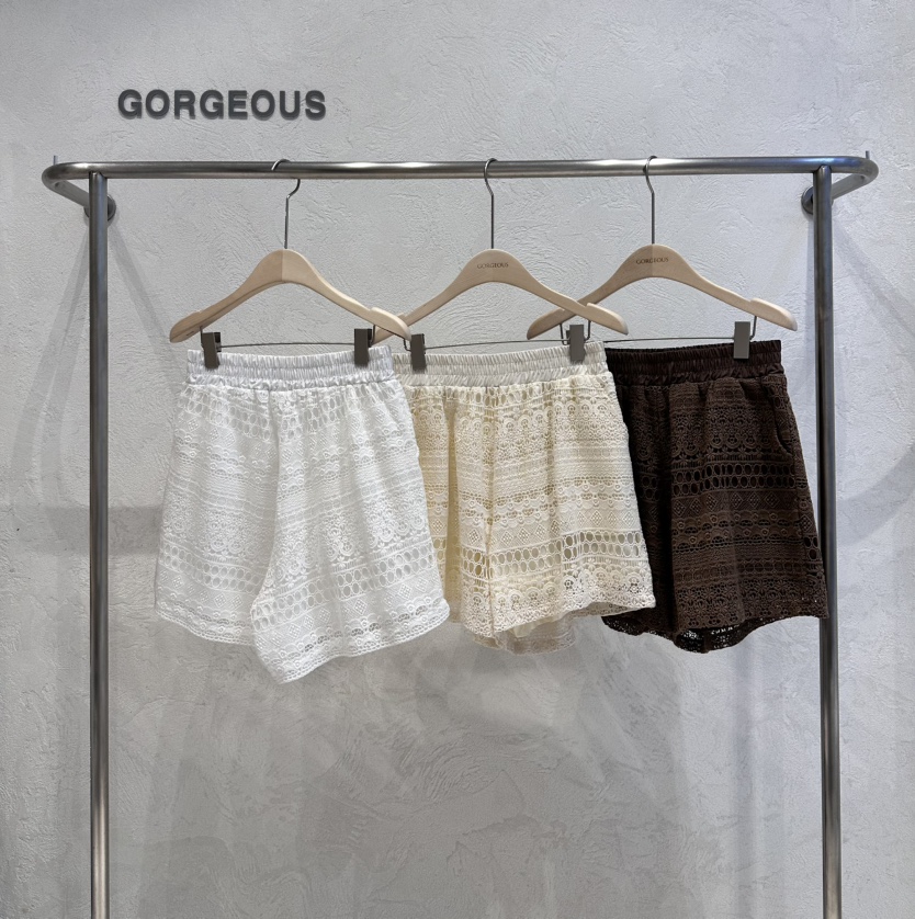 GORGEOUS韓國代購㊣女士新品推薦25春夏真品熱賣人氣休閑短褲GORGEOUS短褲