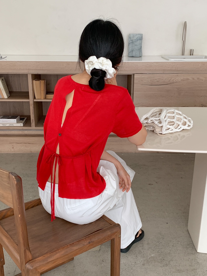 MILLIMETER東大門㊣代購女裝新款人氣25春夏真品職業針織衫MILLIMETER針織衫