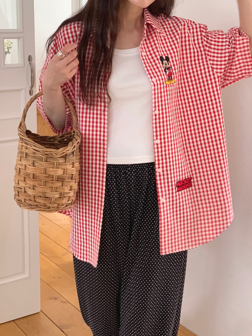 TOLL東大門㊣代購女裝新品時尚職業人氣25春夏襯衫蕾絲衫格子TOLL襯衫/蕾絲衫