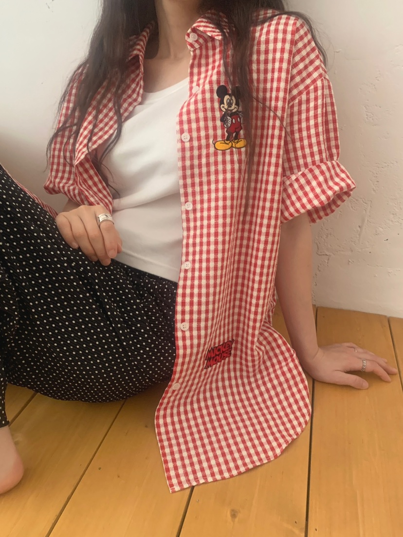 TOLL東大門㊣代購女裝新品時尚職業人氣25春夏襯衫蕾絲衫格子TOLL襯衫/蕾絲衫