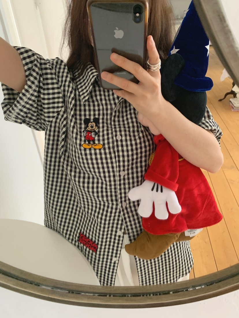 TOLL東大門㊣代購女裝新品時尚職業人氣25春夏襯衫蕾絲衫格子TOLL襯衫/蕾絲衫