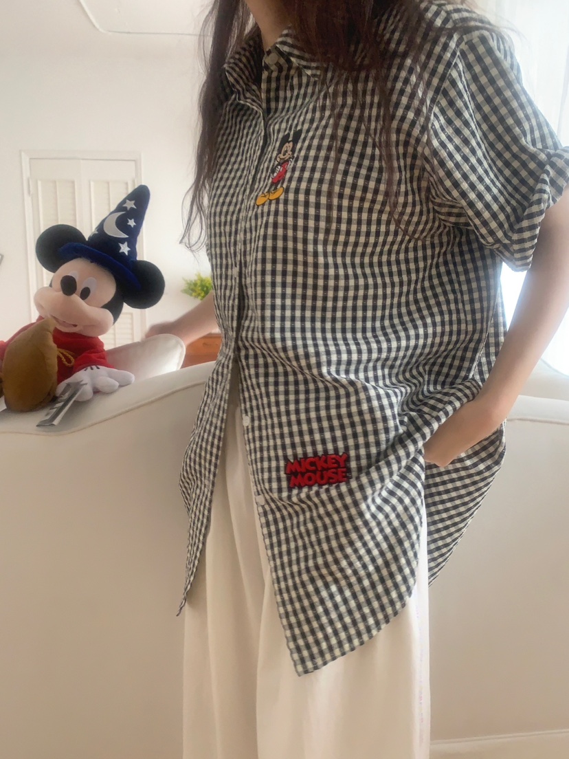 TOLL東大門㊣代購女裝新品時尚職業人氣25春夏襯衫蕾絲衫格子TOLL襯衫/蕾絲衫