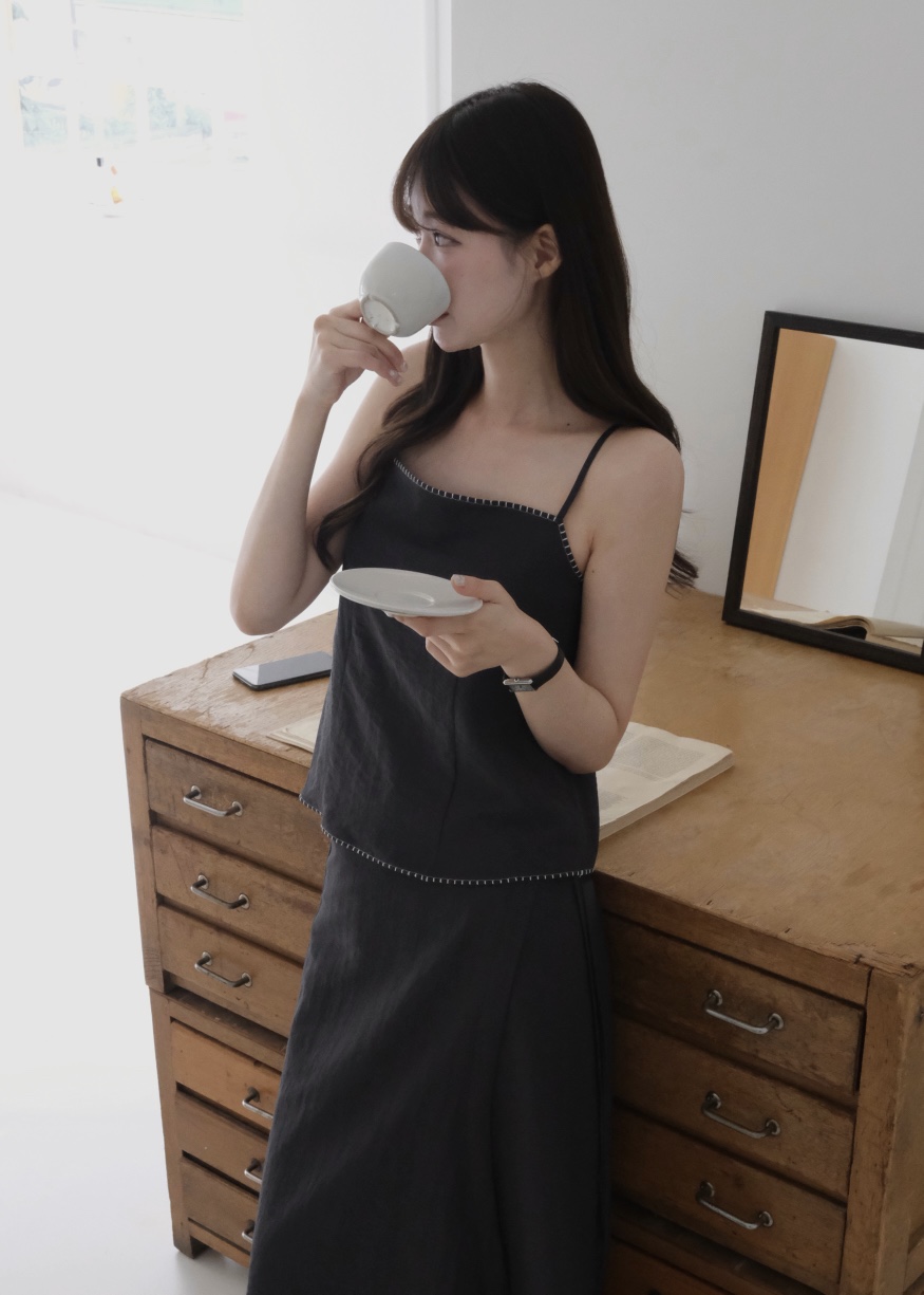 ALATE韓國直郵㊣女裝新品休閑職業推薦真品25春夏人氣吊帶背心LEGACY吊帶/背心