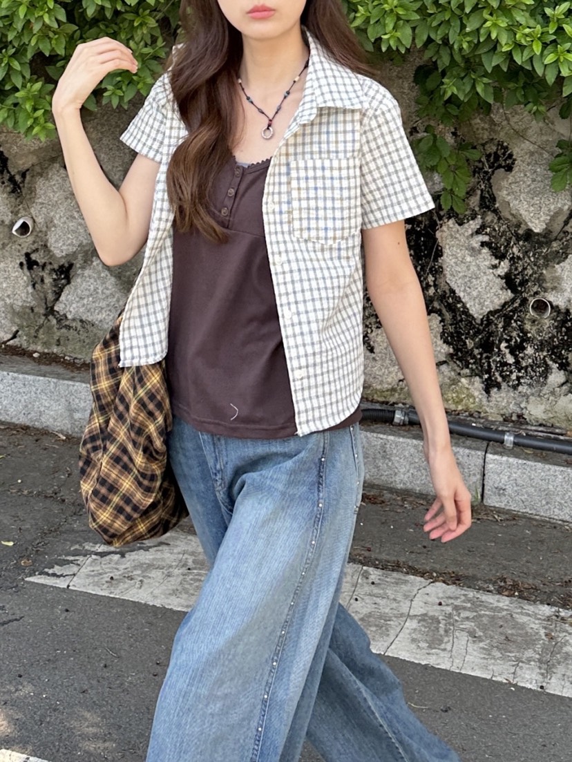 EOMPIT東大門㊣直郵女裝新品推薦職業25春夏真品襯衫蕾絲衫EOMPIT襯衫/蕾絲衫