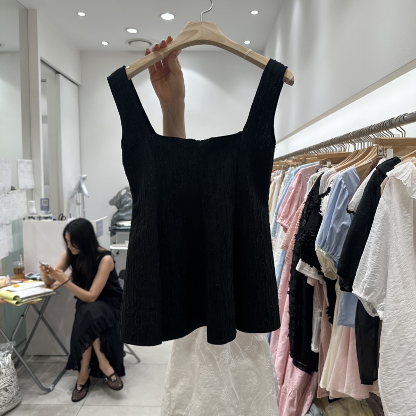 XPARTY東大門㊣代購女裝新款休閑推薦熱賣25春夏職業吊帶背心XPARTY吊帶/背心