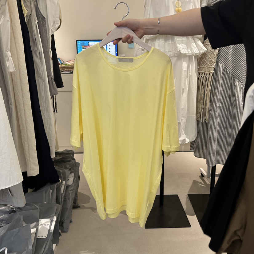 MENTOR韓國直郵㊣女裝新款熱賣休閑職業時尚推薦人氣25春夏T恤MENTORT恤圖色2