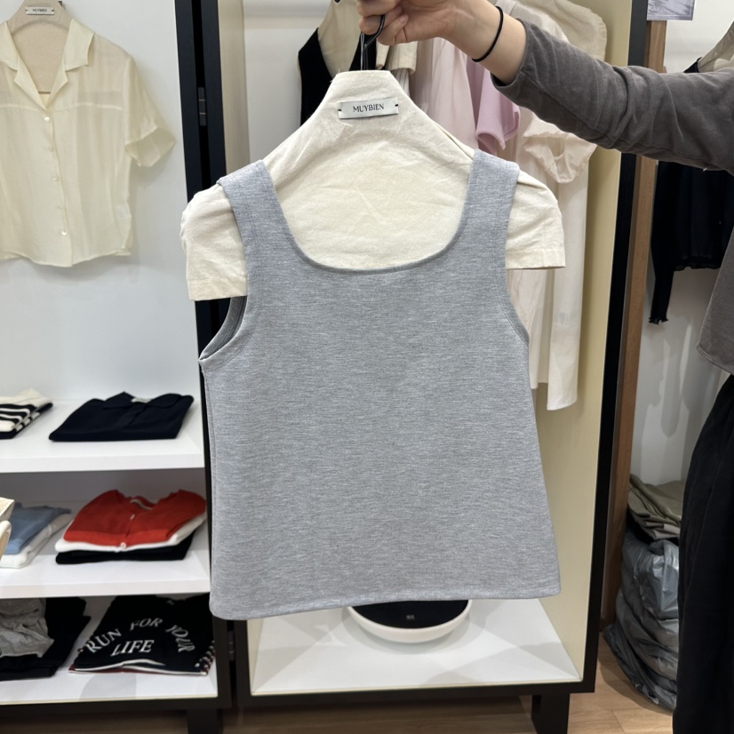 MUYBIEN東大門㊣直郵女士新品人氣熱賣休閑時尚25春夏吊帶背心MUYBIEN吊帶/背心圖色2