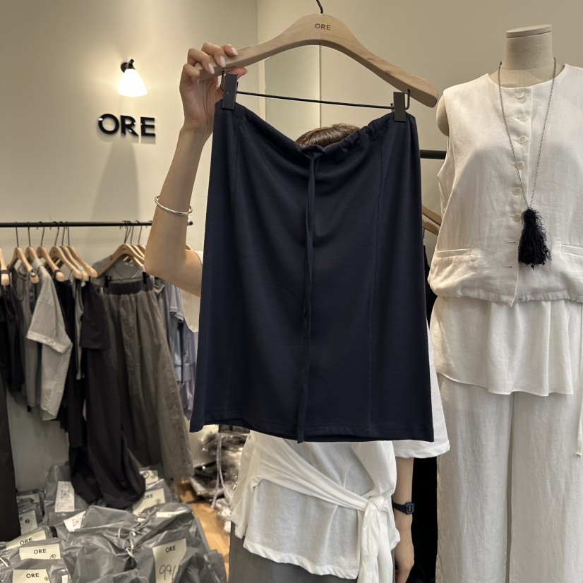 ORE-P東大門㊣直郵女裝新品25春夏真品推薦時尚半身裙中短裙ORE半身裙/中短裙圖色2
