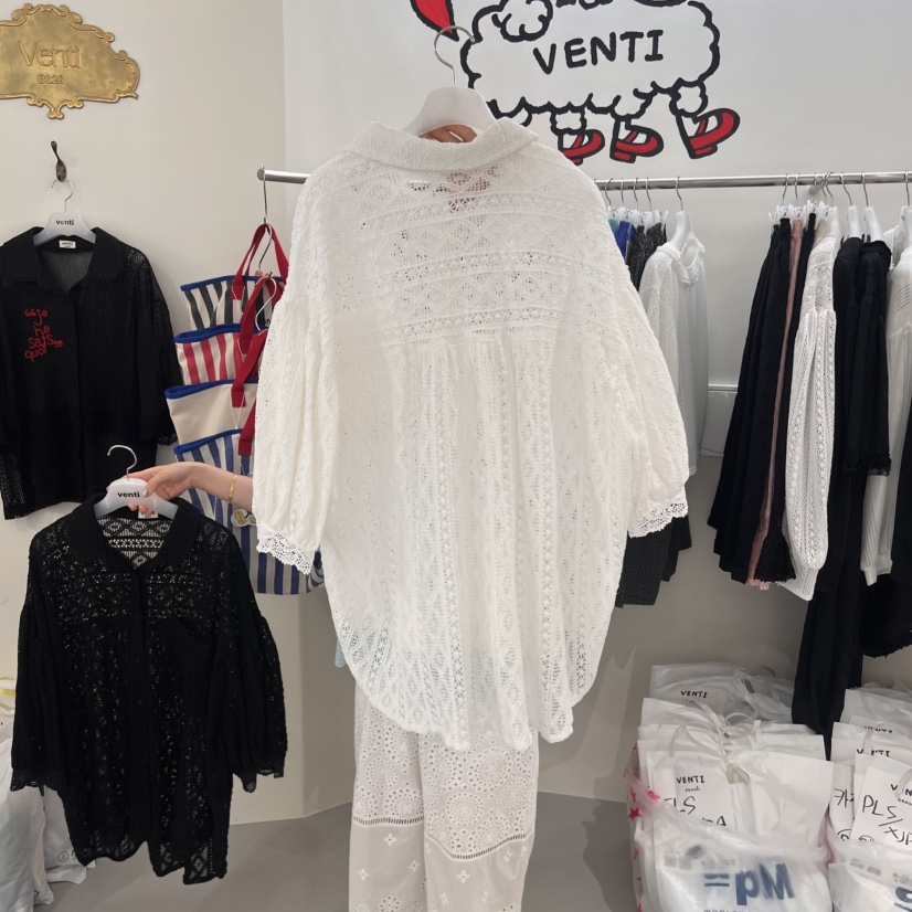 VENTI韓國直郵㊣女裝新款人氣真品時尚推薦職業熱賣25春夏針織衫VENTI針織衫