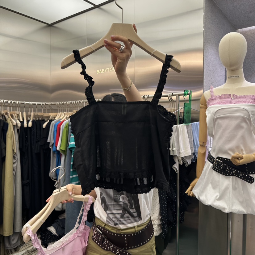 BABYTOUCH東大門㊣代購女士新款職業休閑25春夏吊帶背心蕾絲BABYTOUCH吊帶/背心