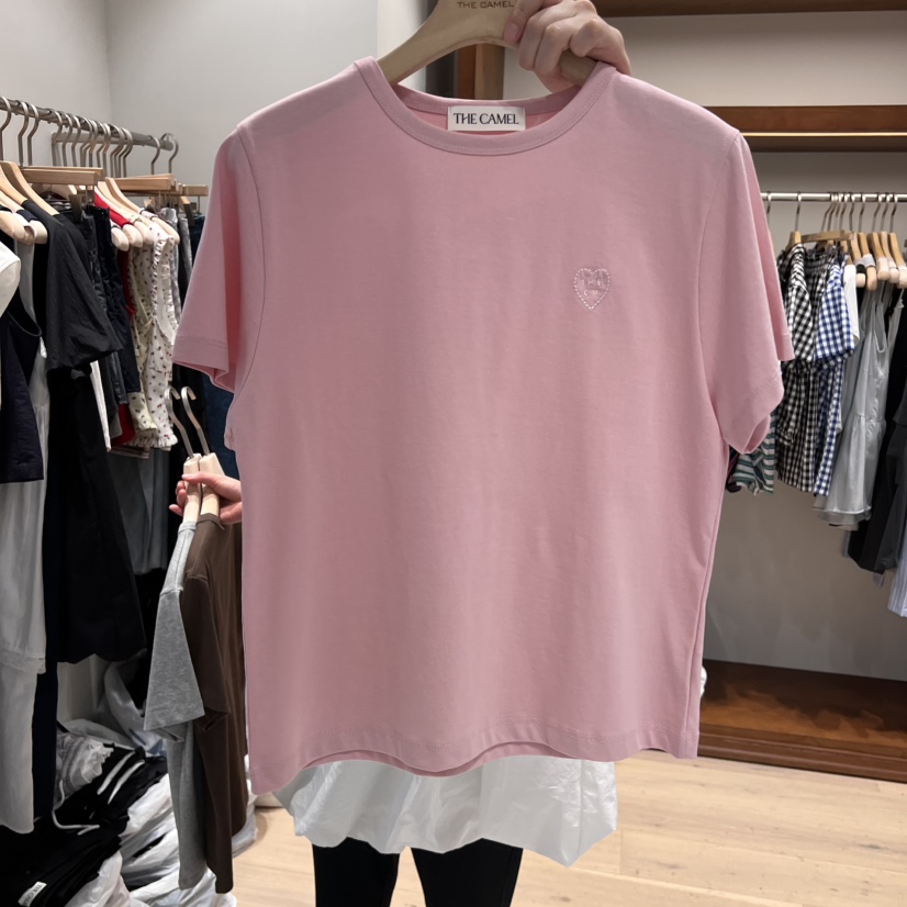THE CAMEL韓國代購㊣女裝新品休閑T恤the came_l 家T恤圖色3