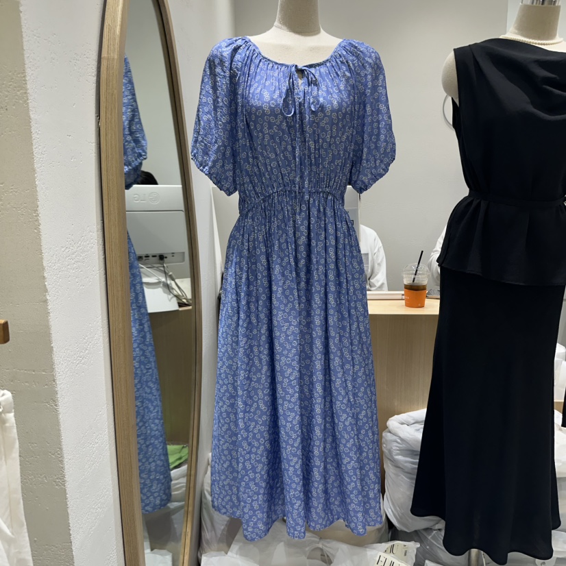 EN.U韓國代購㊣女士新款人氣25春夏熱賣時尚真品職業連衣裙EN.U連衣裙