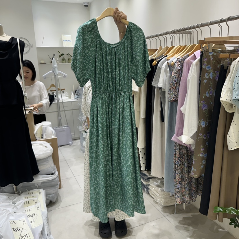 EN.U韓國代購㊣女士新款人氣25春夏熱賣時尚真品職業連衣裙EN.U連衣裙圖色3