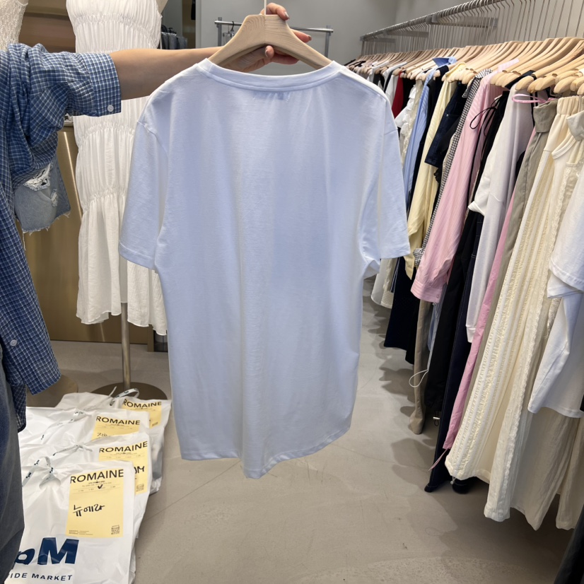 ROMAINE韓國直郵㊣女裝新款推薦25春夏人氣職業時尚真品T恤ROMAINET恤