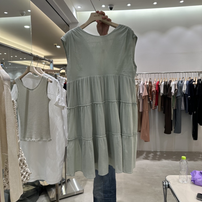 BINUS東大門㊣直郵女裝新品職業休閑人氣時尚25春夏推薦連衣裙BINUS連衣裙圖色2