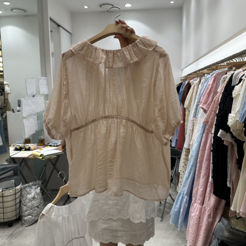 XPARTY東大門㊣代購女士新品休閑時尚真品職業推薦襯衫蕾絲衫XPARTY襯衫/蕾絲衫