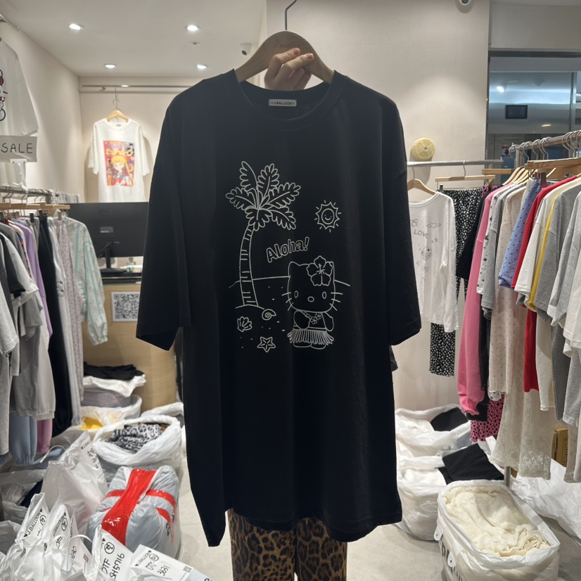J.BALLOON韓國直郵㊣女士新品人氣休閑熱賣時尚職業推薦T恤J.BALLOONT恤圖色2