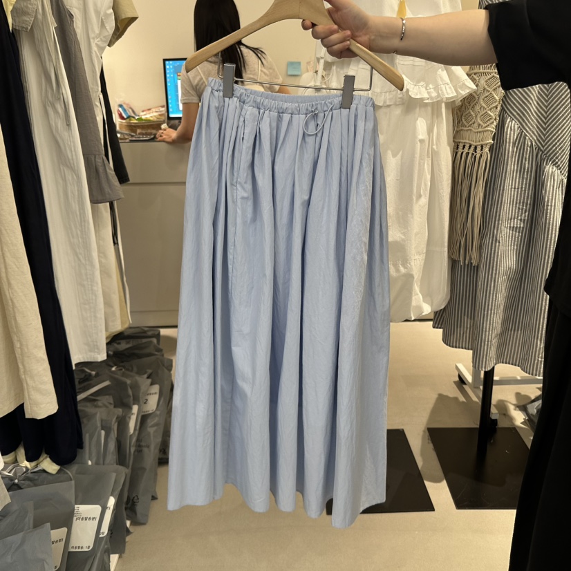 MENTOR韓國直郵㊣女裝新品熱賣25春夏休閑時尚職業真品長裙MENTOR長裙圖色2