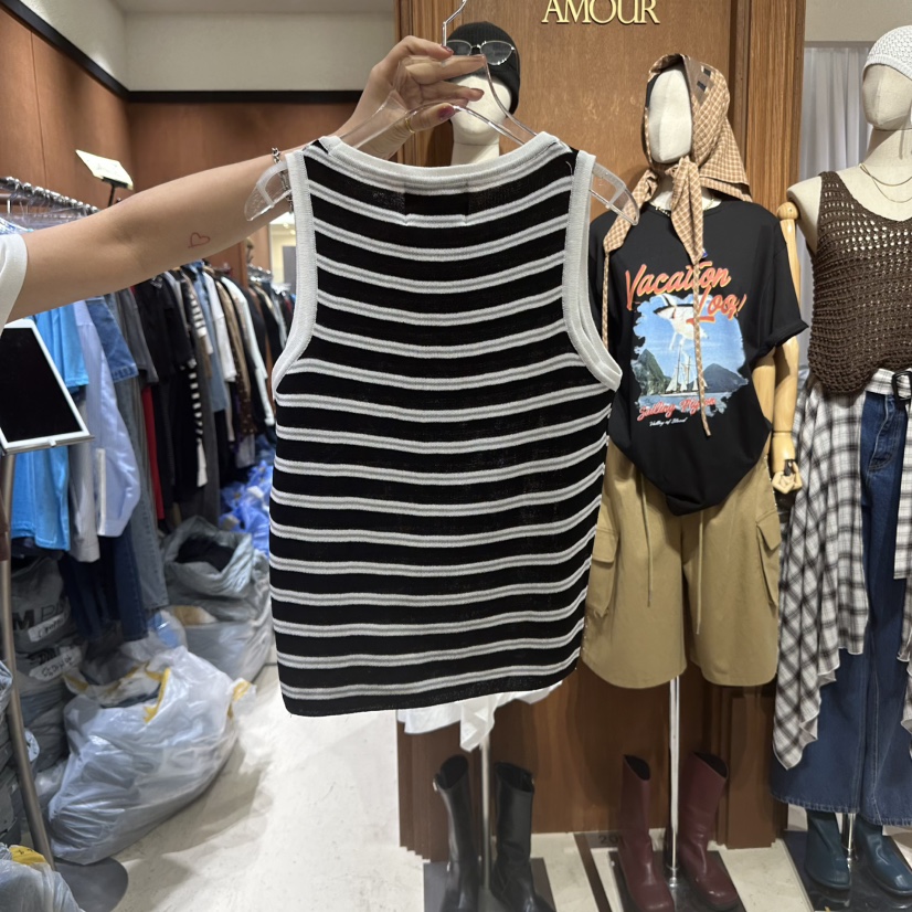 AMOUR東大門㊣直郵女裝新款真品休閑推薦熱賣職業人氣吊帶背心AMOUR吊帶/背心