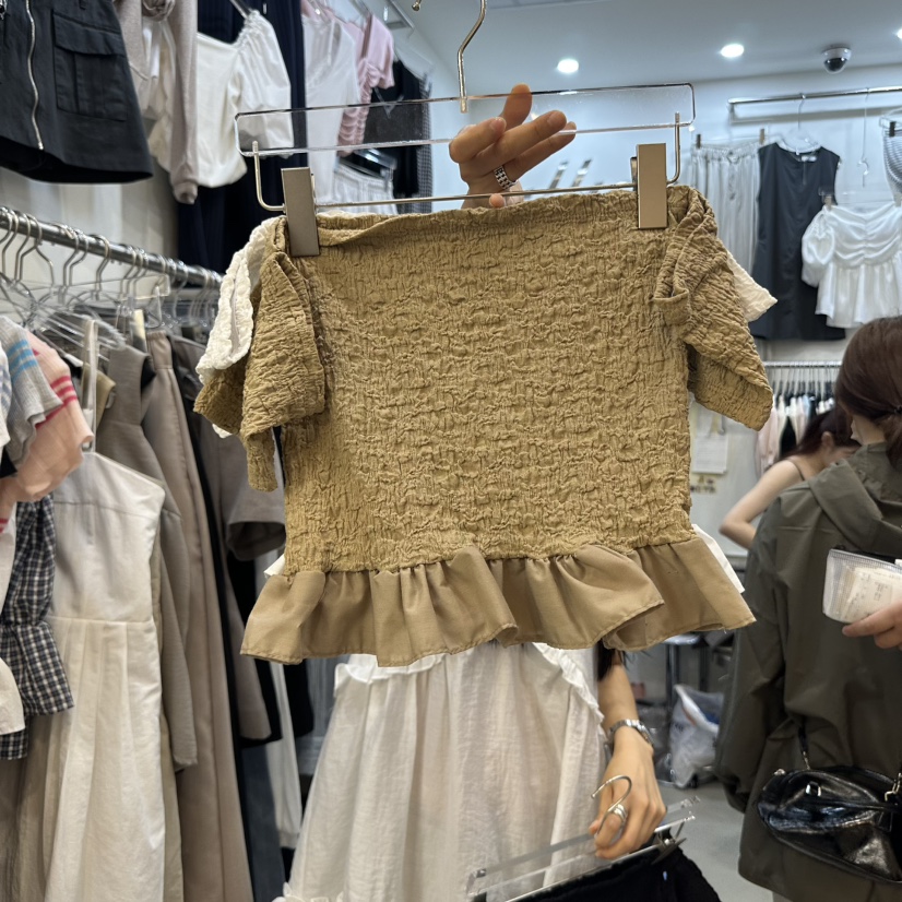 BILLION-L韓國直郵㊣女士新品休閑熱賣25春夏職業推薦真品T恤BILLION-LT恤圖色2