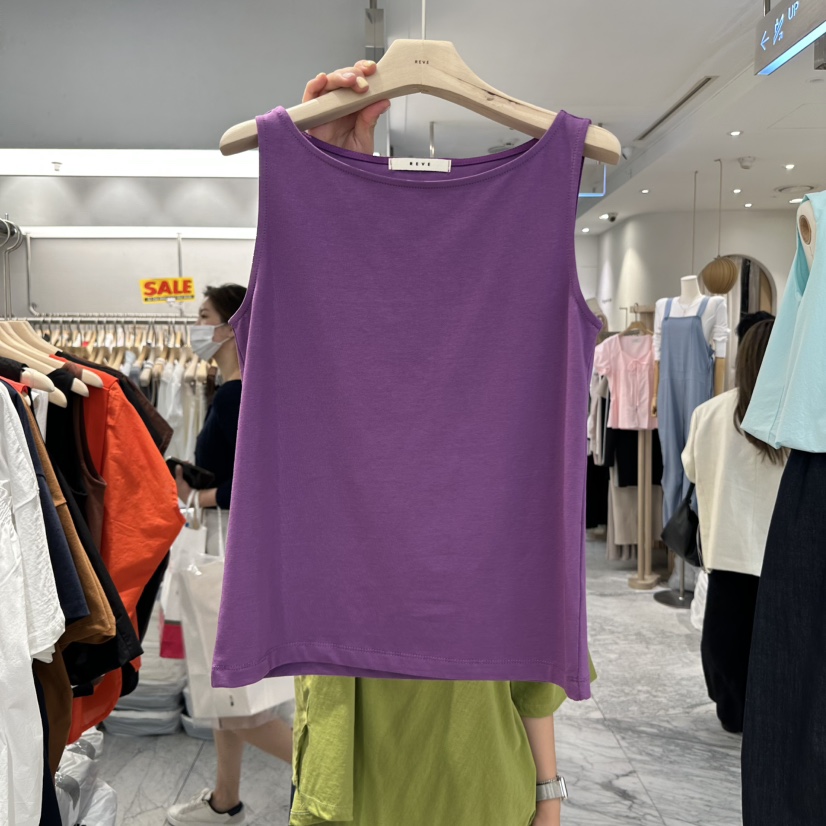 REVE-L韓國直郵㊣女士新品真品時尚職業25春夏人氣吊帶背心REVE-L吊帶/背心圖色2