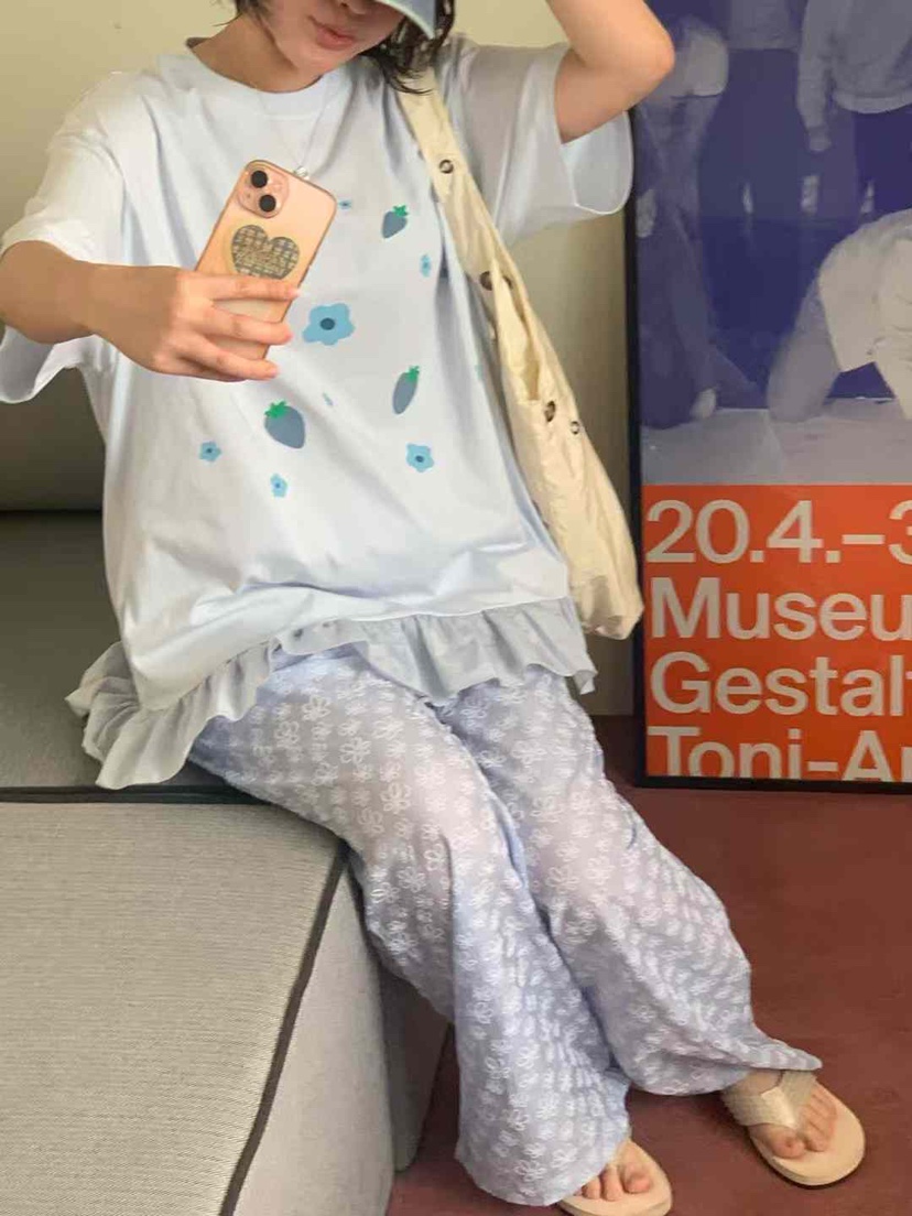 ANDE東大門㊣直郵女裝新品人氣熱賣時尚25春夏真品推薦職業T恤ANDET恤