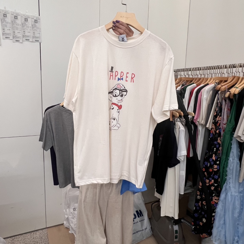 DOHWAJI韓國直郵㊣女裝新品人氣25春夏職業休閑熱賣時尚T恤DOHWAJIT恤圖色3