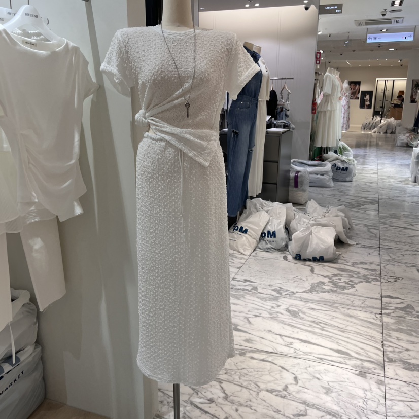 LOVE SOME東大門㊣代購女裝新品25春夏真品熱賣職業T恤紐扣LOVE SOMET恤