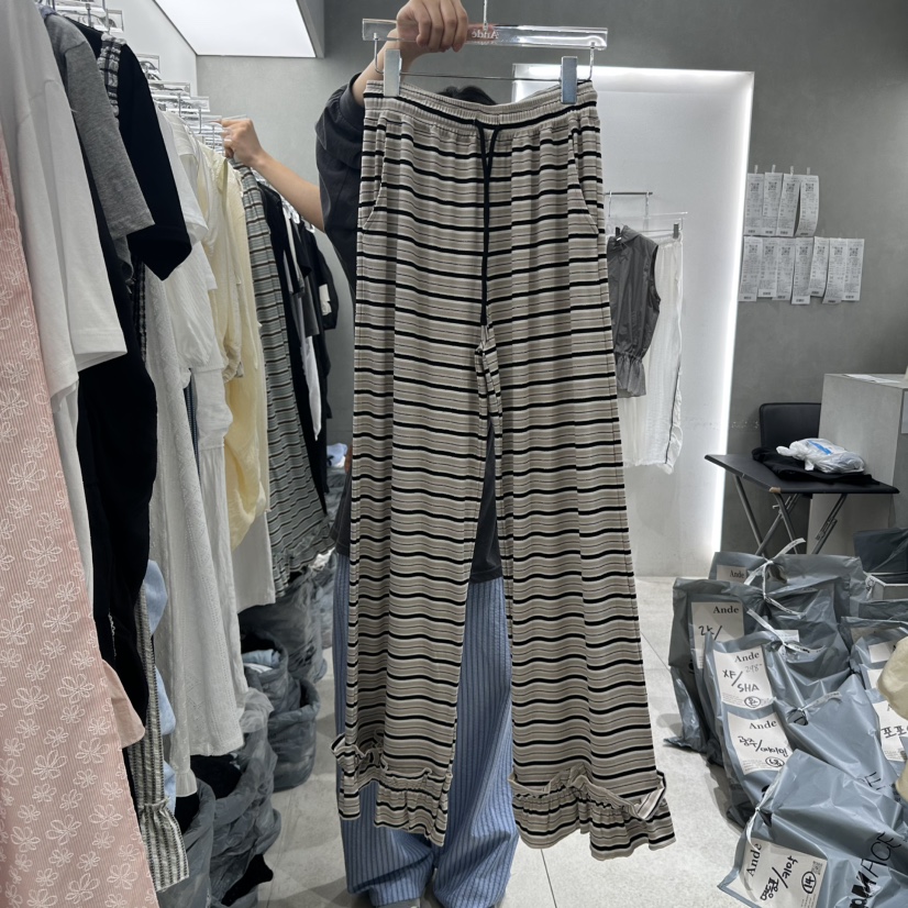 ANDE東大門㊣實拍女士新品人氣推薦時尚真品職業25春夏休閑褲ANDE休閑褲圖色2