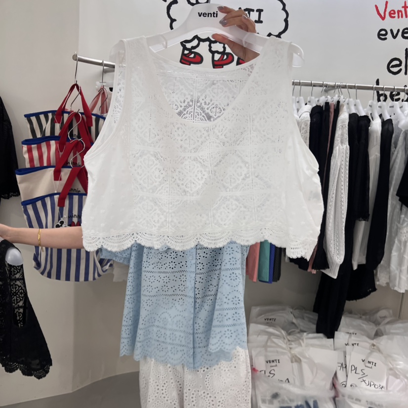 VENTI東大門㊣直郵女士新款真品25春夏休閑推薦職業吊帶背心VENTI吊帶/背心圖色1