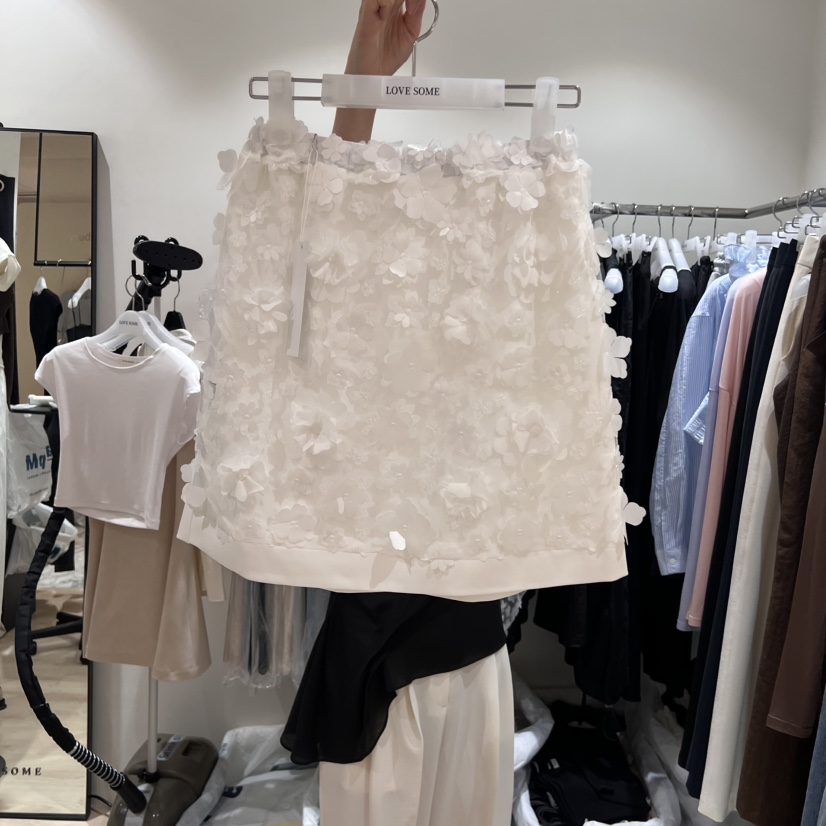LOVE SOME韓國代購㊣女裝新品人氣推薦休閑時尚真品職業短裙LOVE SOME短裙