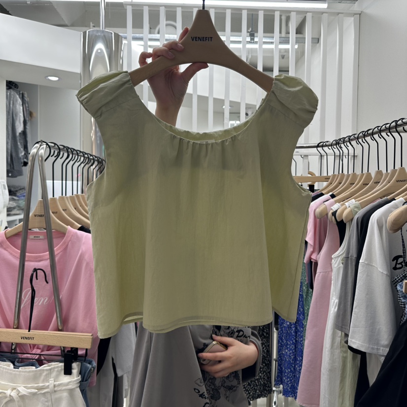 VENEFIT韓國代購㊣女裝新款25春夏推薦休閑人氣職業吊帶背心VENEFIT/JENNIE吊帶/背心