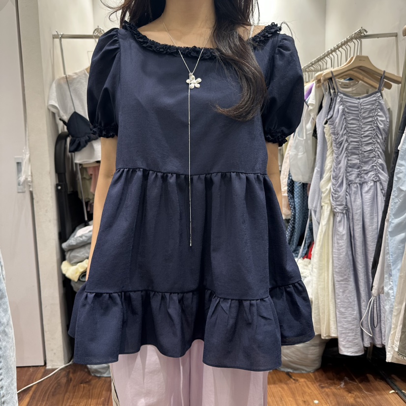 BERTHA東大門㊣直郵女裝新品真品25春夏推薦休閑襯衫蕾絲衫BERTHA襯衫/蕾絲衫圖色3