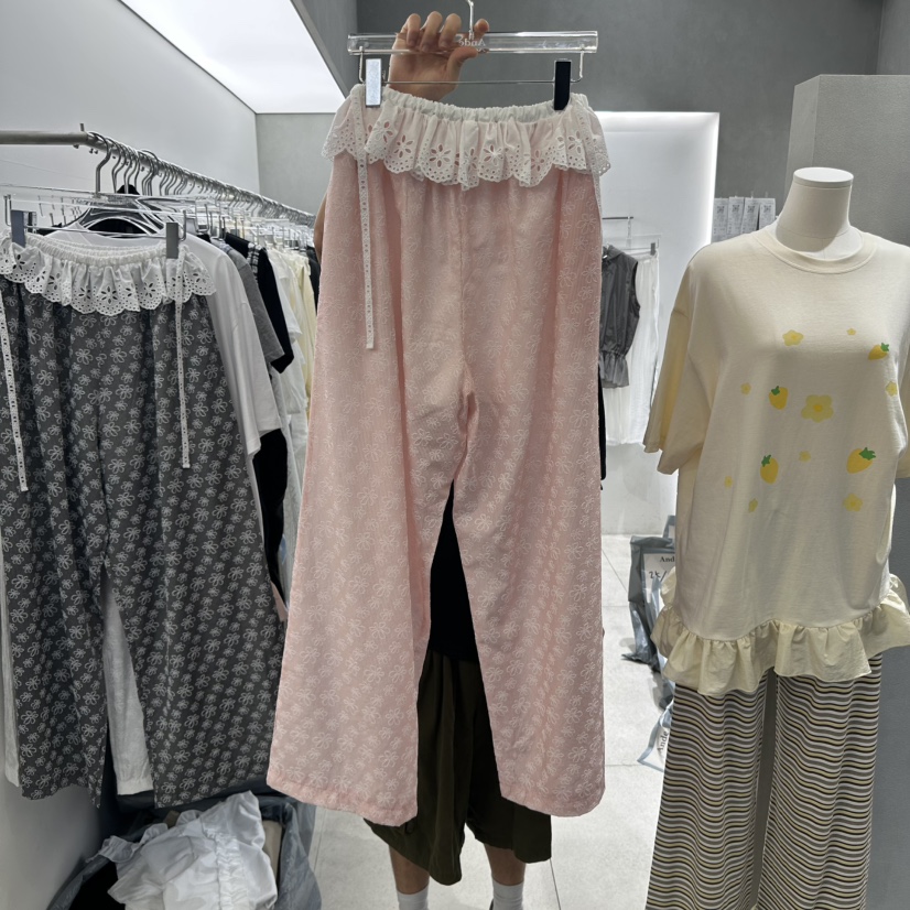 ANDE東大門㊣實拍女裝新品推薦人氣職業熱賣25春夏休閑休閑褲ANDE休閑褲