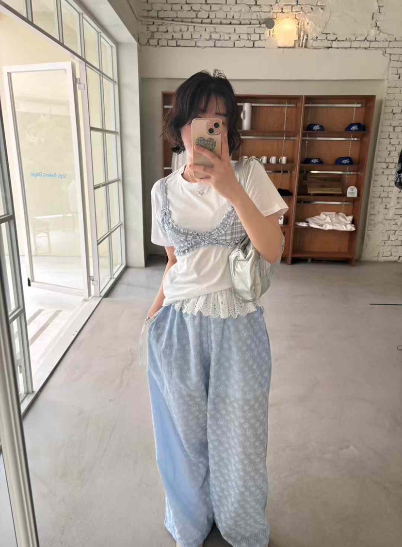 ANDE東大門㊣實拍女裝新品推薦人氣職業熱賣25春夏休閑休閑褲ANDE休閑褲