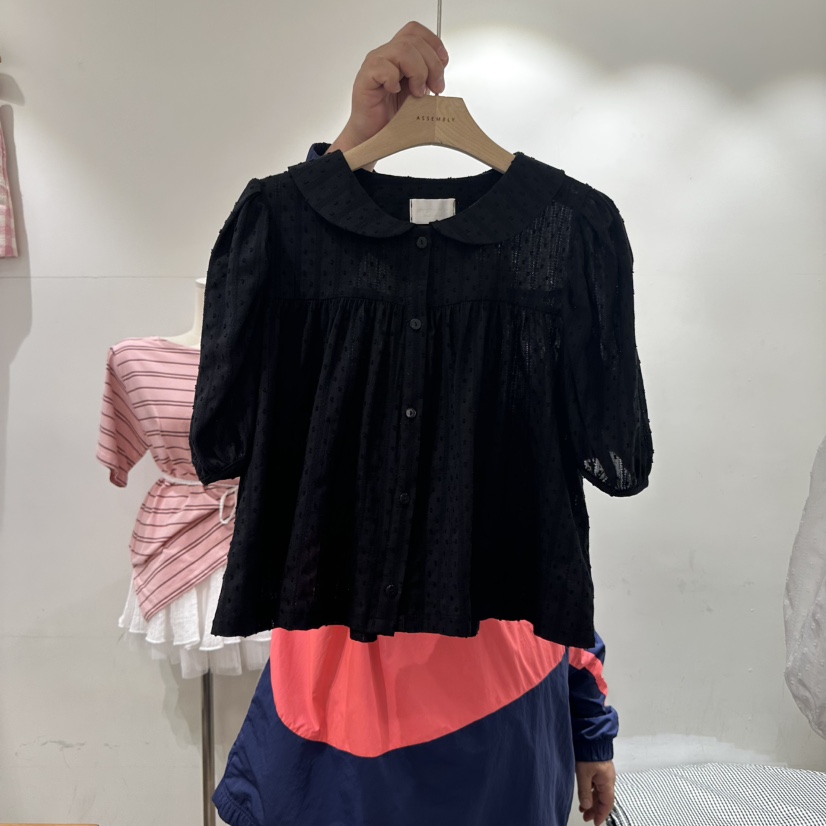ASSEMBLY東大門㊣實拍女士新品熱賣25春夏職業人氣襯衫蕾絲衫ASSEMBLY襯衫/蕾絲衫圖色2