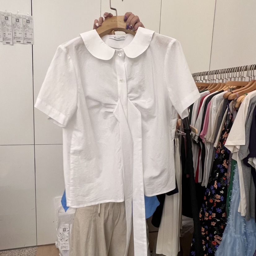 DOHWAJI韓國直郵㊣女裝新款熱賣時尚真品人氣休閑襯衫蕾絲衫DOHWAJI襯衫/蕾絲衫圖色3