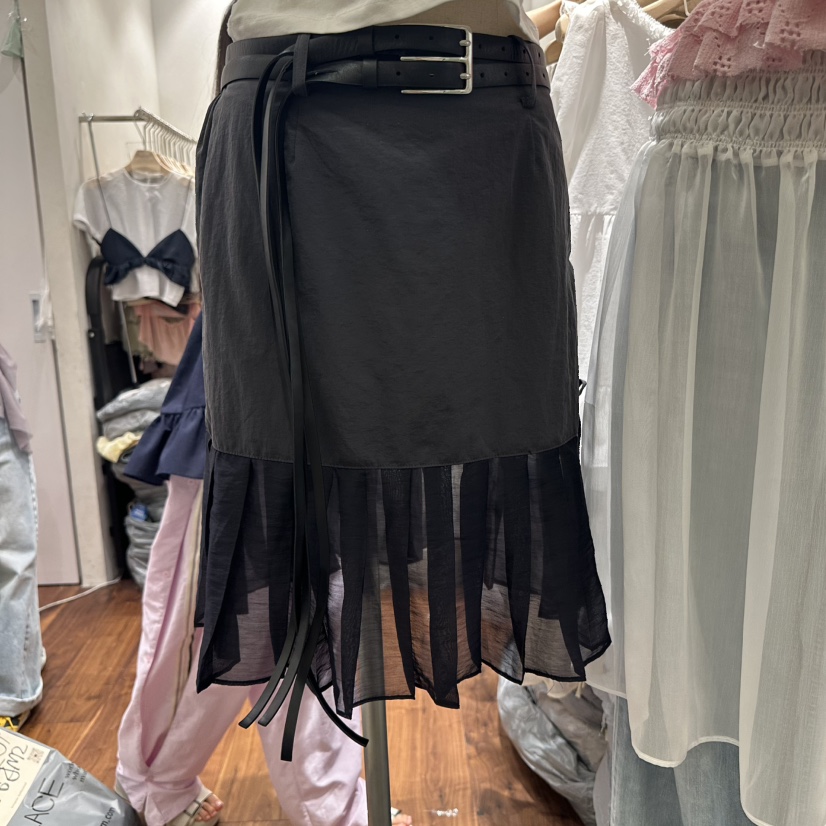 BERTHA東大門㊣代購女裝新款真品時尚半身裙中短裙不含腰帶BERTHA半身裙/中短裙圖色2
