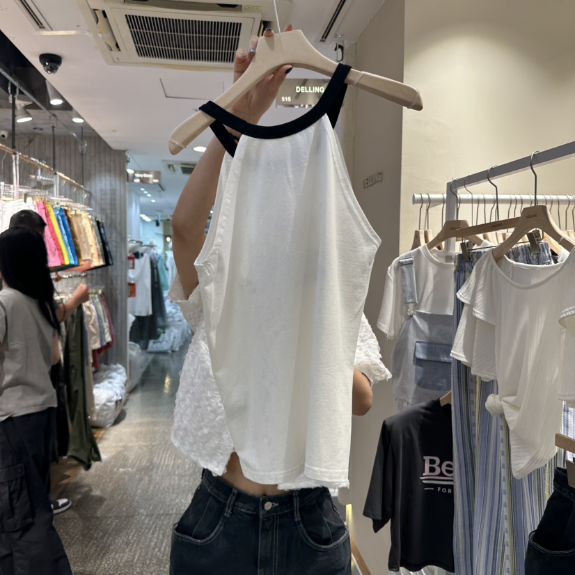 DELLING東大門㊣直郵女裝新品推薦熱賣真品25春夏職業吊帶背心DELLING吊帶/背心