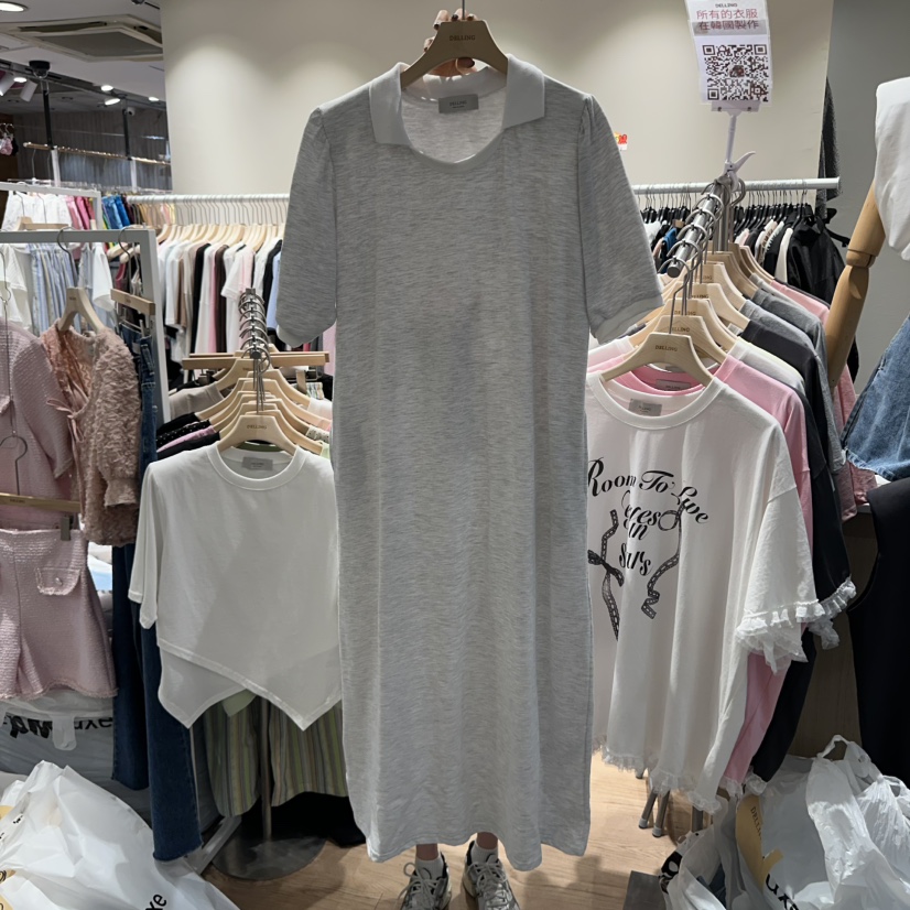 DELLING韓國代購㊣女士新品真品推薦職業熱賣時尚25春夏連衣裙DELLING連衣裙圖色2