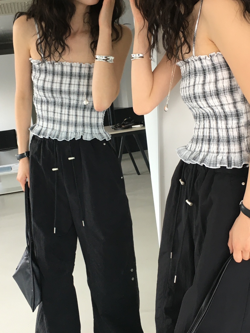 MONDAYMORING東大門㊣代購女士新款25春夏推薦真品吊帶背心MONDAYMORING吊帶/背心