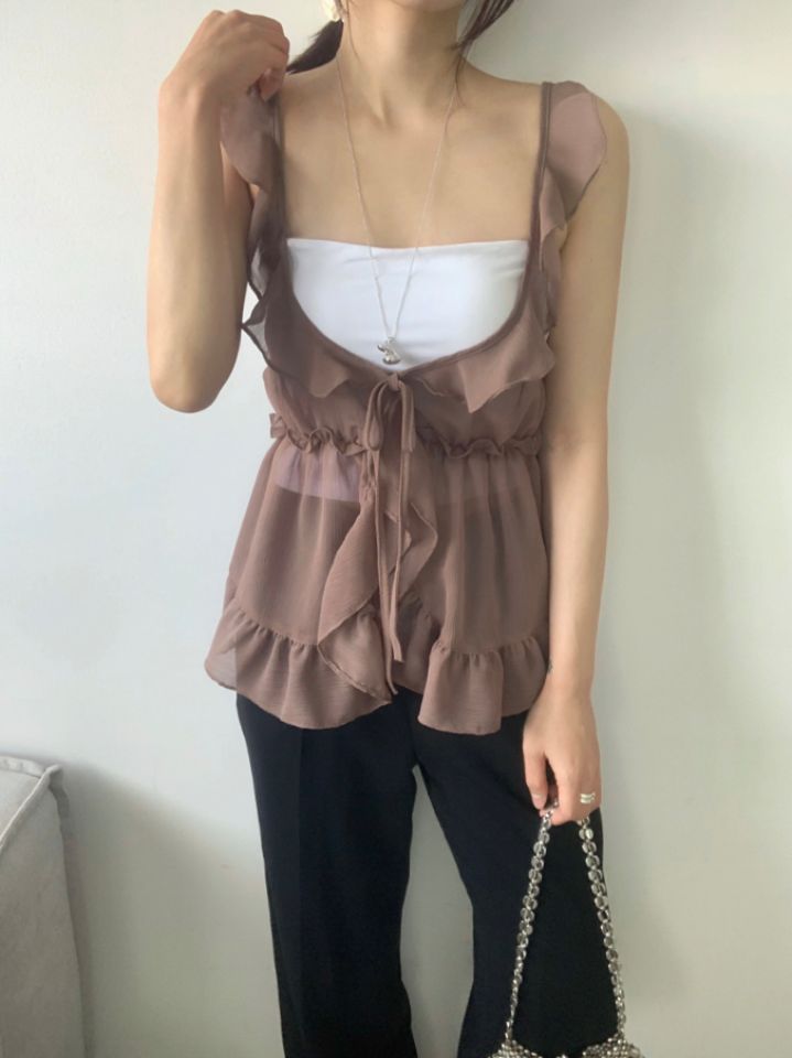 DOIT韓國代購㊣女裝新品休閑時尚推薦熱賣吊帶背心不含內搭DOIT吊帶/背心