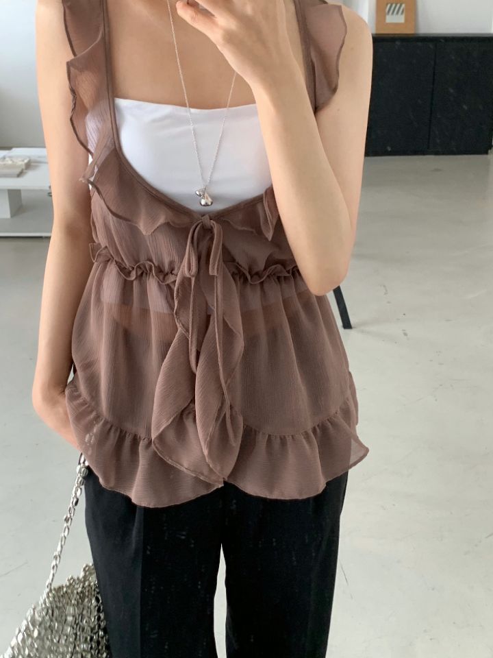 DOIT韓國代購㊣女裝新品休閑時尚推薦熱賣吊帶背心不含內搭DOIT吊帶/背心
