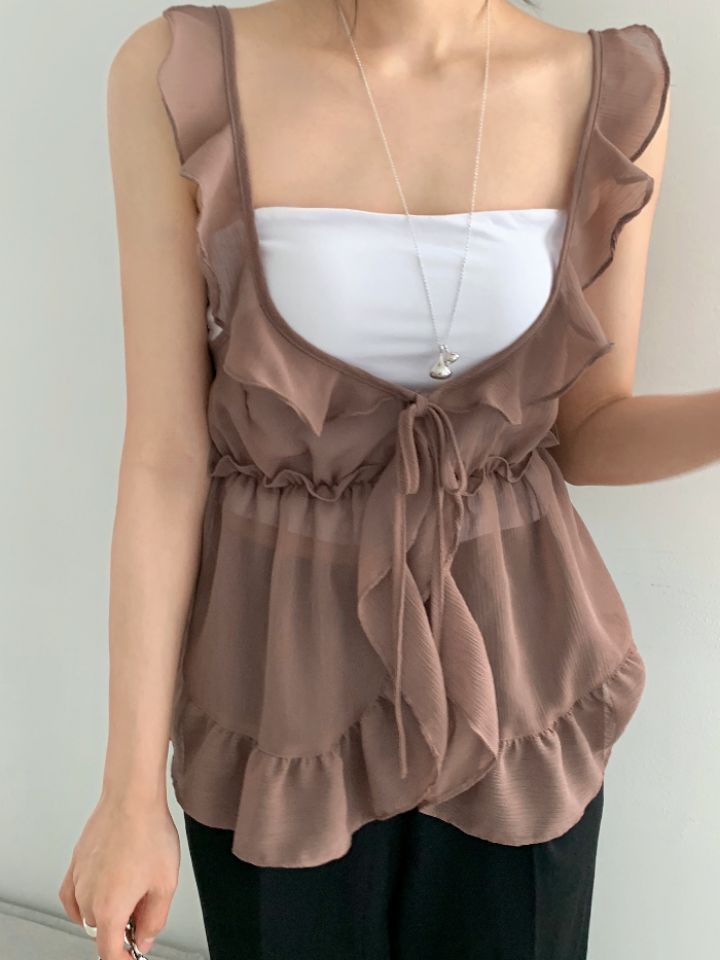 DOIT韓國代購㊣女裝新品休閑時尚推薦熱賣吊帶背心不含內搭DOIT吊帶/背心