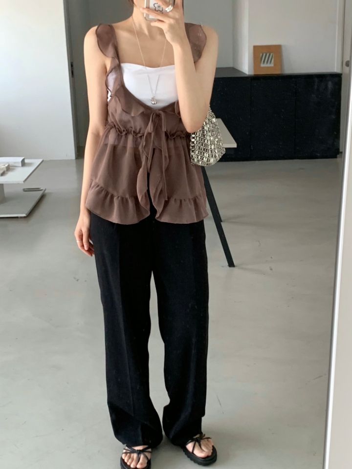 DOIT韓國代購㊣女裝新品休閑時尚推薦熱賣吊帶背心不含內搭DOIT吊帶/背心